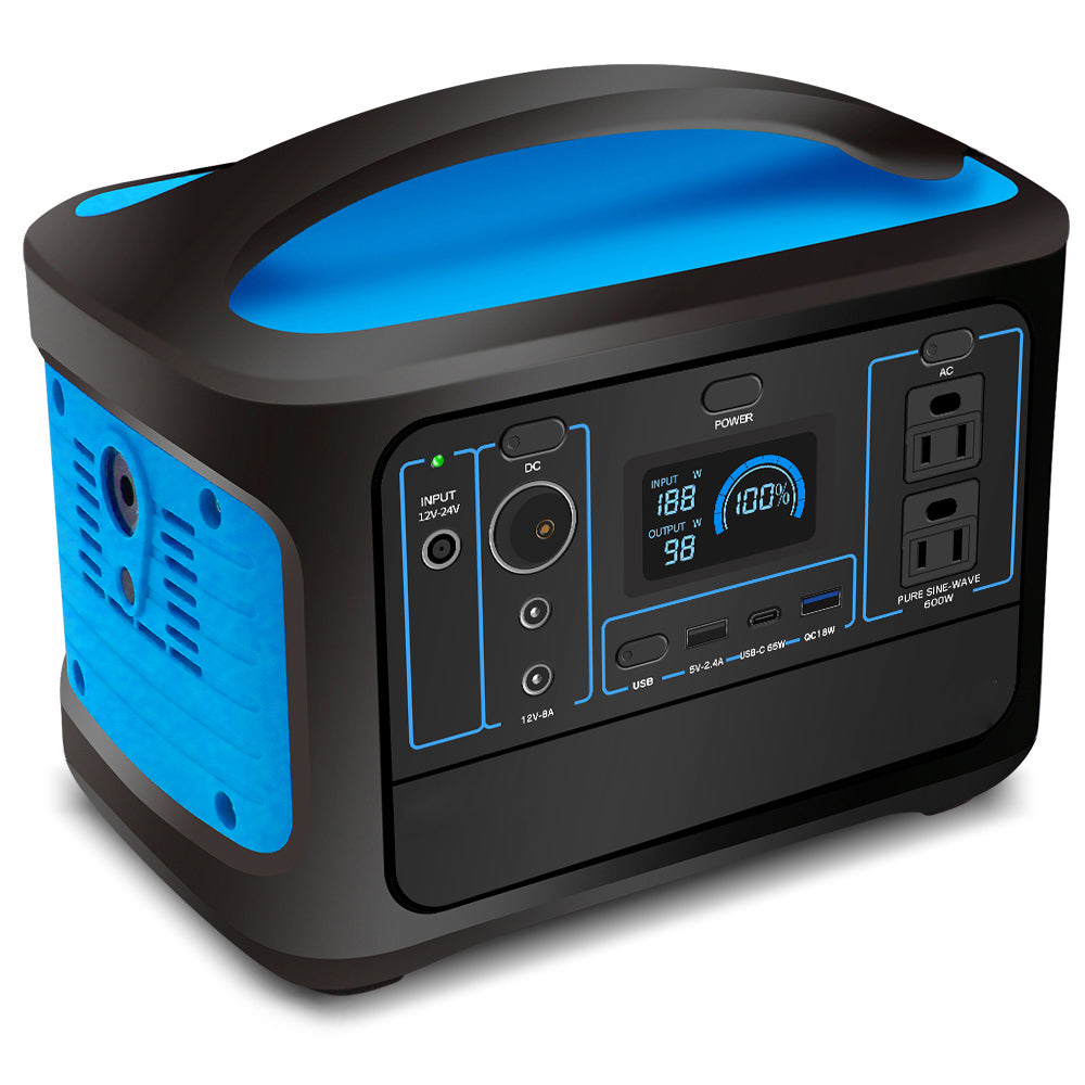 LVYUAN(リョクエン)600W|493Whポータブル電源 YW600-Blue