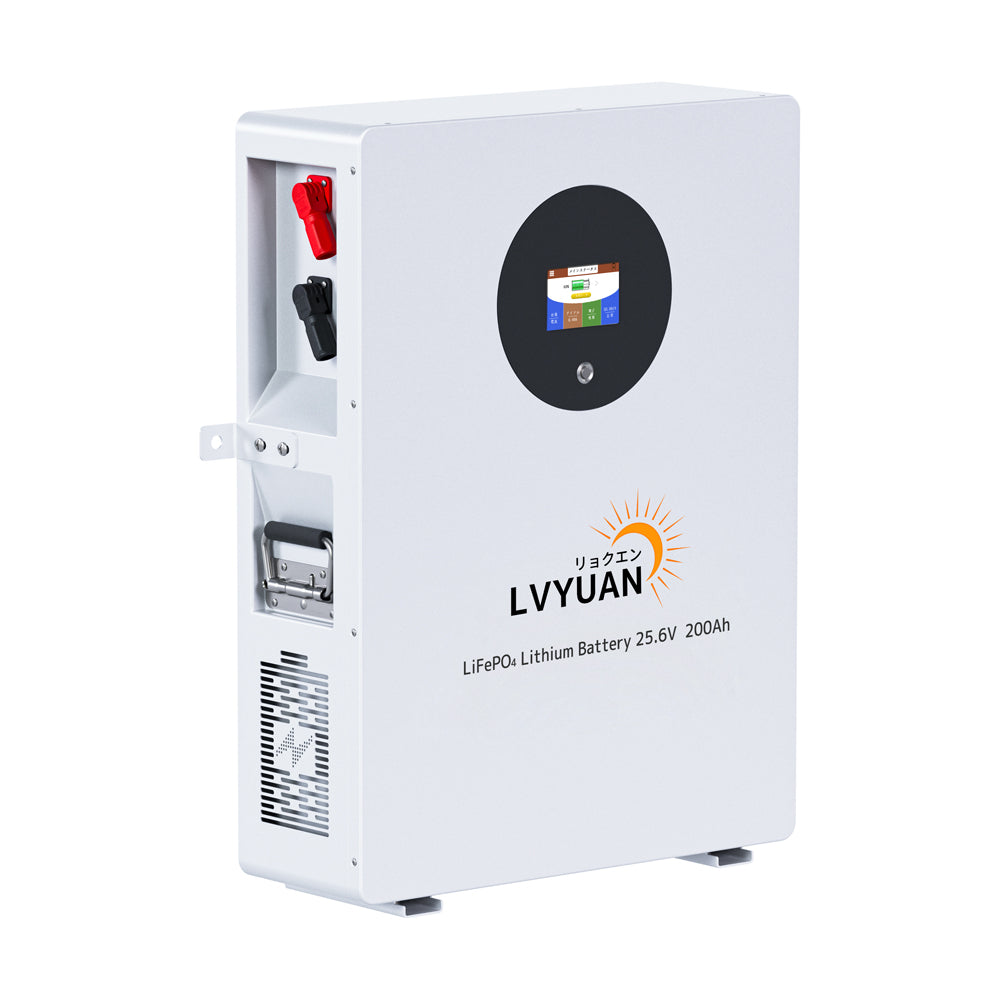 LVYUAN 25.6V/200Ah 5.12kWhリン酸鉄リチウムイオンバッテリー