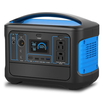 LVYUAN（リョクエン）600W｜493Whポータブル電源 YW600-Blue