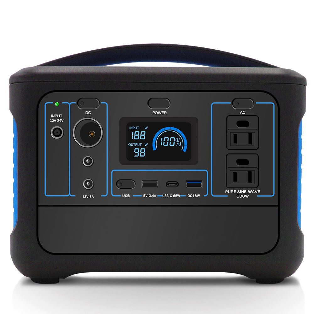 LVYUAN（リョクエン）600W｜493Whポータブル電源 YW600-Blue