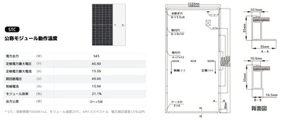 LVYUAN（リョクエン）545W 単結晶ソーラーパネル