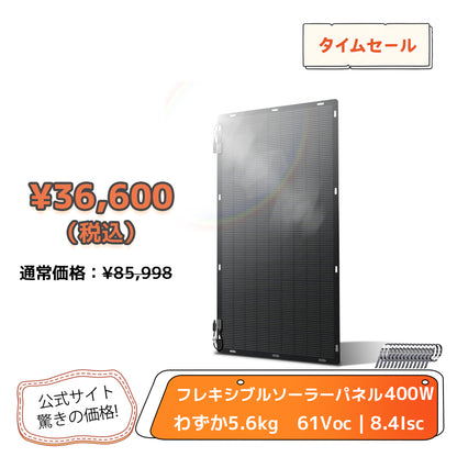 LVYUAN（リョクエン）400W ETFEフレキシブルソーラーパネル