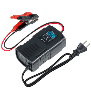 LVYUAN 定格2A バイクバッテリー充電器 6V/12V鉛バッテリー対応