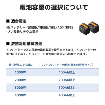 LVYUAN 純正弦波インバーター 800W DC12V（直流）AC100V（交流）