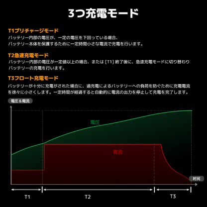 LVYUAN 14.6V 20A リン酸鉄リチウムイオンバッテリー専用充電器