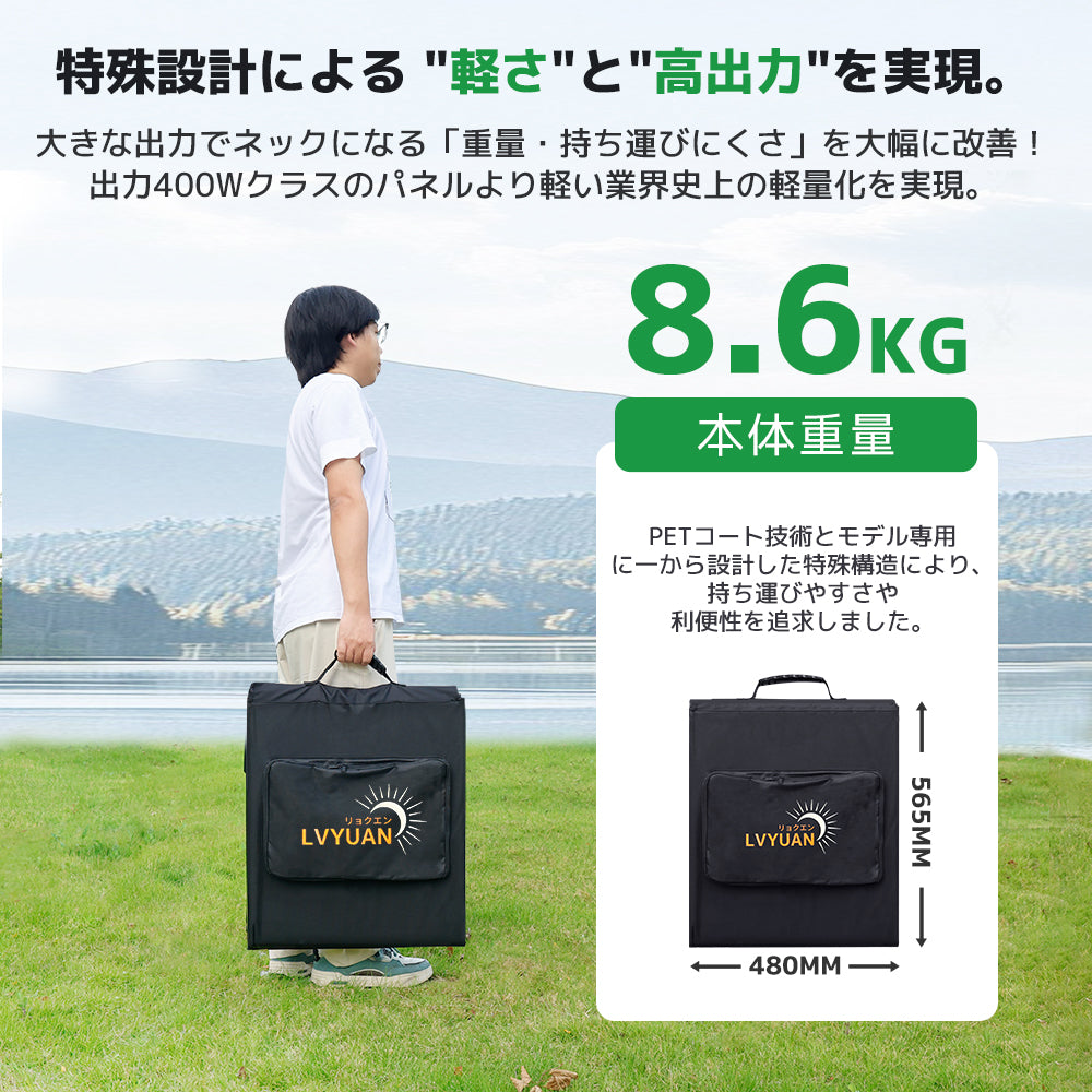 LVYUAN 500W 折り畳み式 ソーラーパネル SBシリーズ