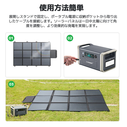 LVYUAN 500W 折り畳み式 ソーラーパネル SBシリーズ