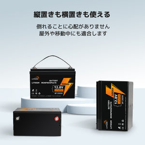 LVYUAN 12.8V/100Ah 1.28kWhリン酸鉄リチウムイオンバッテリー