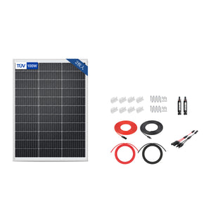 LVYUAN 200W ソーラーパネル発電キット