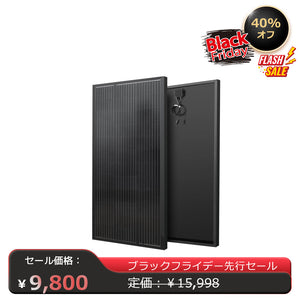 LVYUAN（リョクエン）100W 単結晶ソーラーパネル （ブラック）