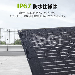 LVYUAN 100W フレキシブルソーラーパネル発電キット