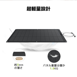 LVYUAN 100W フレキシブルソーラーパネル発電キット