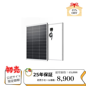 LVYUAN（リョクエン）100W 単結晶ソーラーパネル