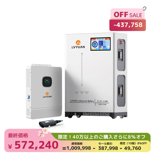 LVYUAN 単相3線式ハイブリッド蓄電システム（薄型）