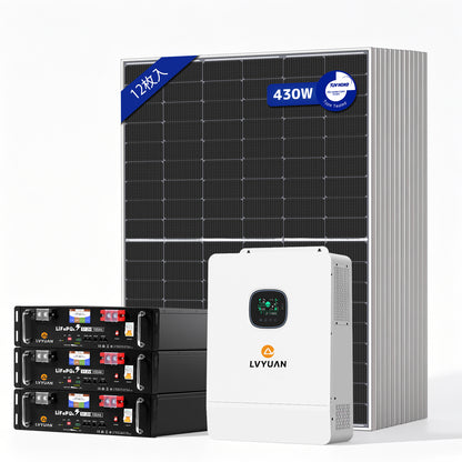 LVYUAN 10000W単相3線式ハイブリッド発電・蓄電システム