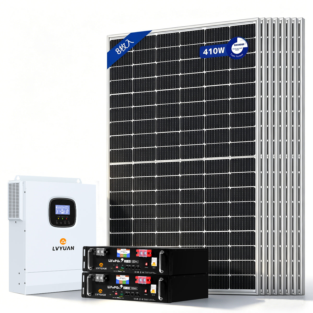 LVYUAN 5000W単相2線式ハイブリッド発電・蓄電システム