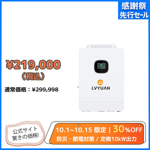 LVYUAN 10000W単相三線式ハイブリッド インバーター