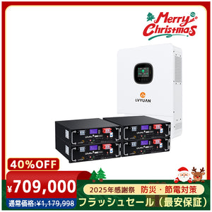 LVYUAN 単相3線式ハイブリッド蓄電システム（ラック型）