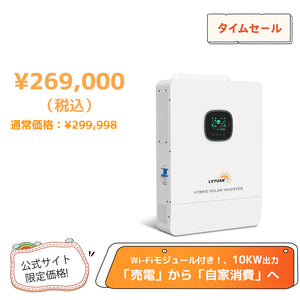 LVYUAN 10KW単相三線式ハイブリッド インバーター