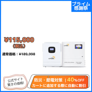 LVYUAN 3000Wハイブリッド蓄電システム