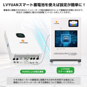 LVYUAN 6500W単相3線式ハイブリッド発電・蓄電システム