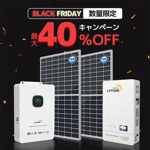 LVYUAN 5000Wハイブリッド発電・蓄電システム 51.2V系LiFePO4バッテリー