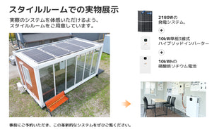 【LVYUAN】オフグリット10kwh 太陽光発電システム搭載　コンテナハウス　仮設スーパーハウス　ユニットハウス いつでも電気困らない事務所