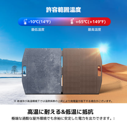 LVYUAN 100W 折り畳み式 ソーラーパネル SPシリーズ