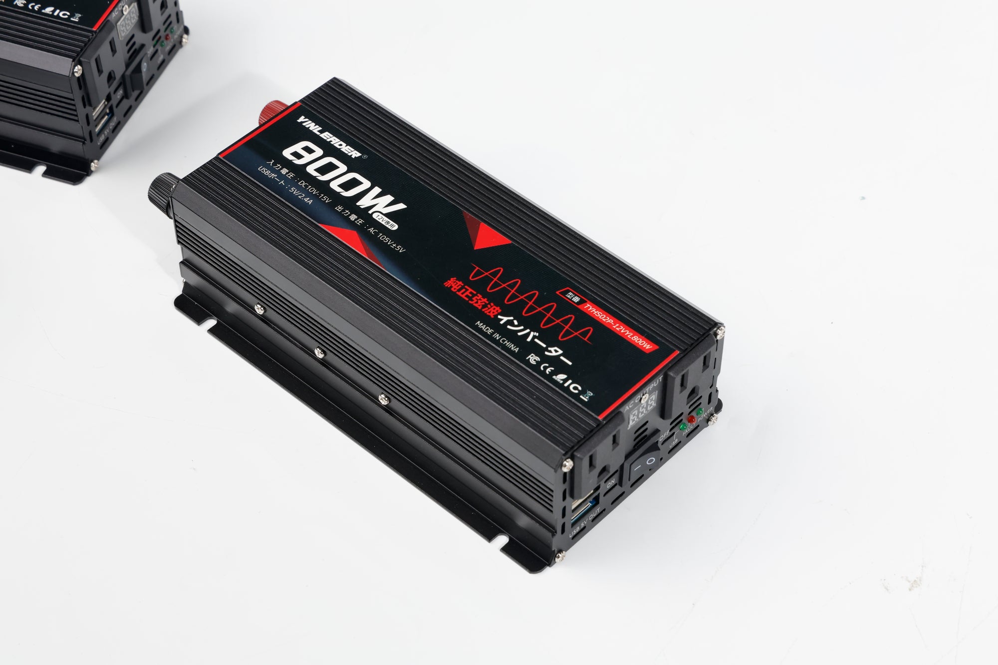 LVYUAN 純正弦波インバーター 800W DC12V（直流）AC100V（交流）