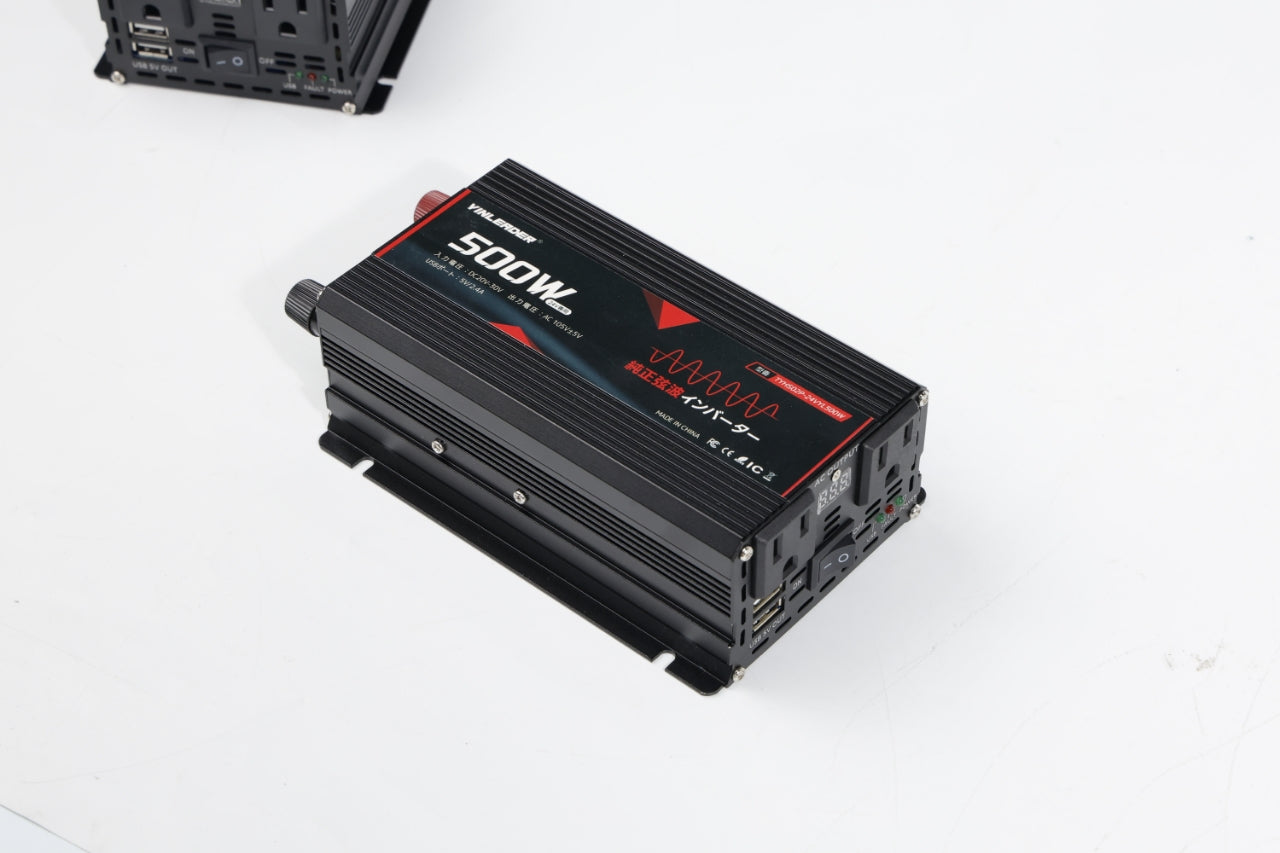 LVYUAN 純正弦波インバーター 500W DC12V（直流）AC100V（交流）