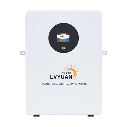 LVYUAN 51.2V/100Ah 5.12kWhリン酸鉄リチウムイオンバッテリー