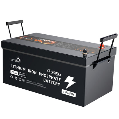 LVYUAN 25.6V/200Ah リン酸鉄リチウムイオンバッテリー