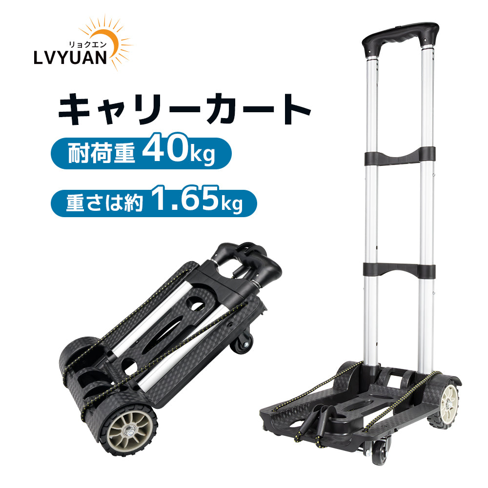 LVYUAN(リョクエン)折りたたみ式 キャリーカート耐荷重40kg