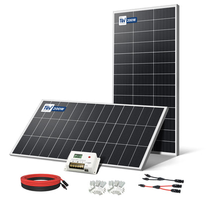 LVYUAN 400W ソーラーパネル発電キット