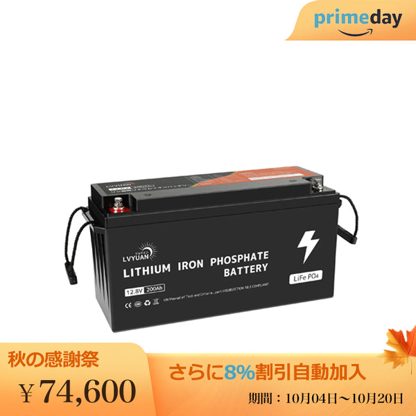 LVYUAN 12.8V/200Ah 2.56kWhリン酸鉄リチウムイオンバッテリー - LVYUAN（リョクエン）公式ショップ