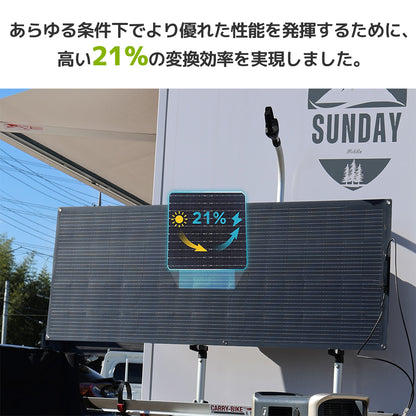 LVYUAN 200W フレキシブルソーラーパネル発電キット