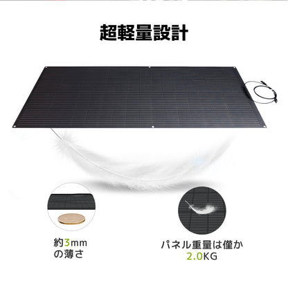 LVYUAN 200W フレキシブルソーラーパネル発電キット