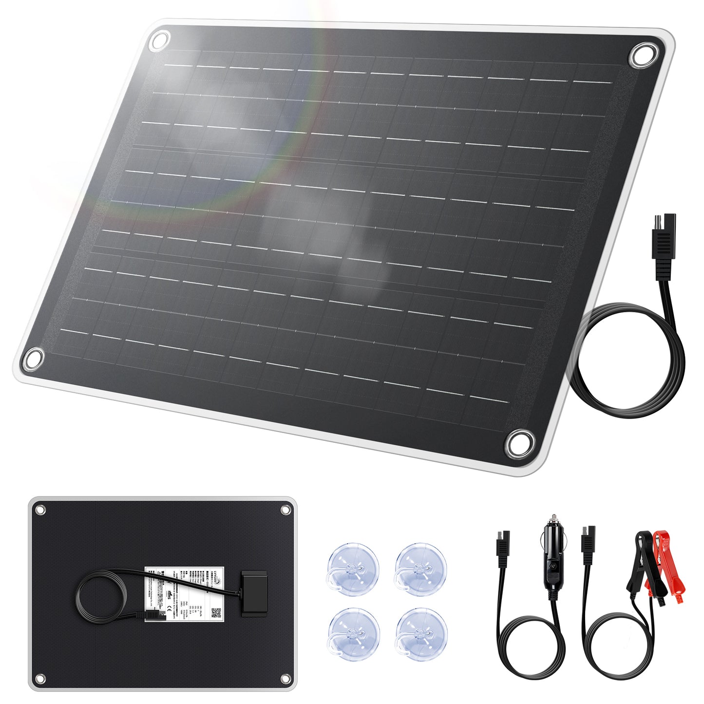 LVYUAN（リョクエン）20W ETFEフレキシブルソーラーパネル