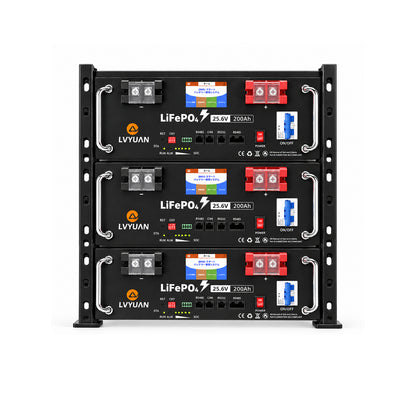 LVYUAN 25.6V/200Ah 5.12kWhリン酸鉄リチウムイオンバッテリー ラック型