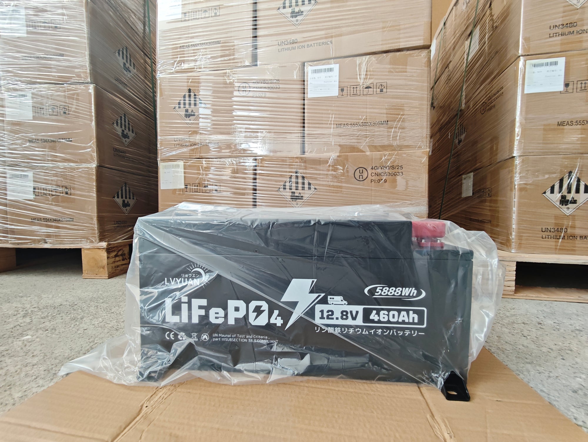 LVYUAN 12.8V/460Ah リン酸鉄リチウムイオンバッテリー