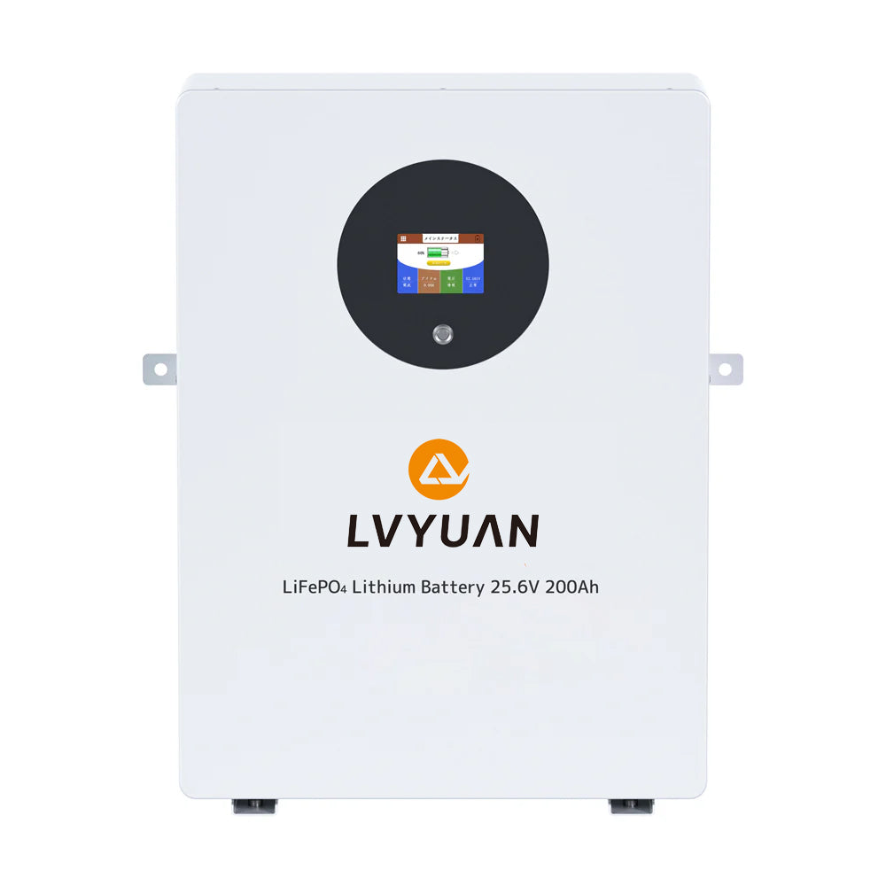 LVYUAN 25.6V/200Ah 5.12kWhリン酸鉄リチウムイオンバッテリー