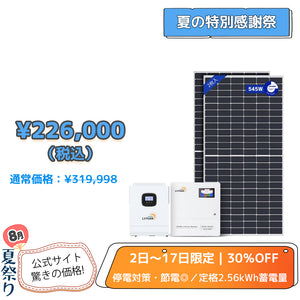 LVYUAN 3000W単相2線式ハイブリッド発電・蓄電システム