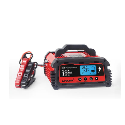 LVYUAN 定格25A パルスバッテリー充電器 12V・24V鉛蓄 / 12.8Vリチウム電池両用