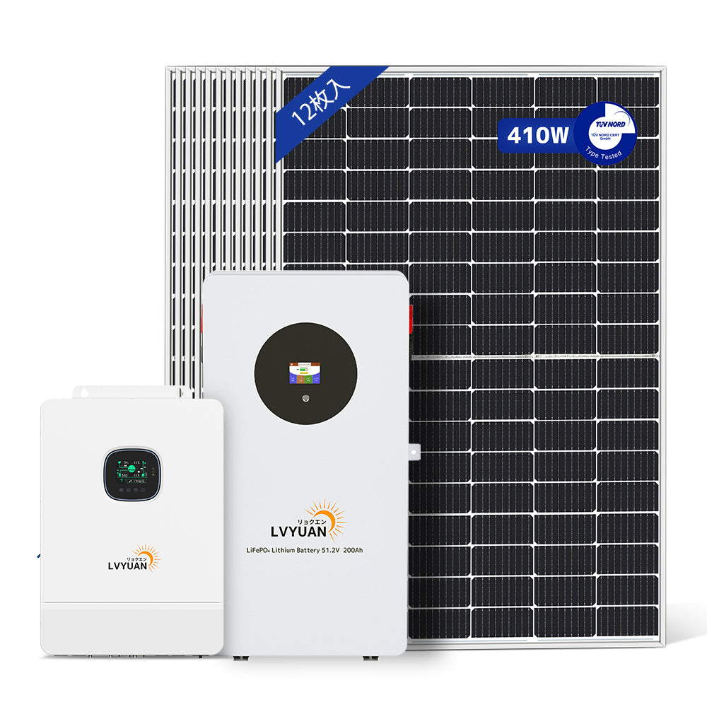 LVYUAN 10000W単相3線式ハイブリッド発電・蓄電システム