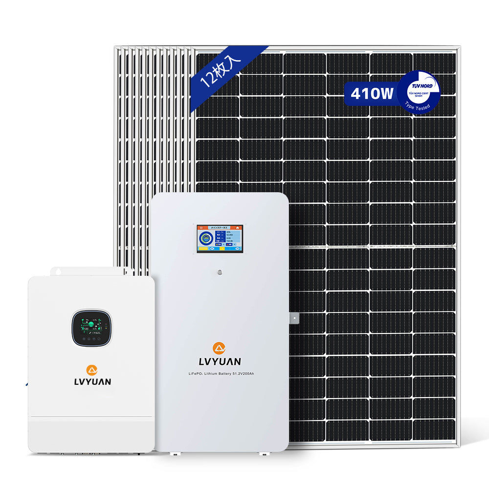 LVYUAN 10000W単相3線式ハイブリッド発電・蓄電システム