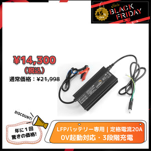 LVYUAN 29.2V 20A リン酸鉄リチウムイオンバッテリー専用充電器