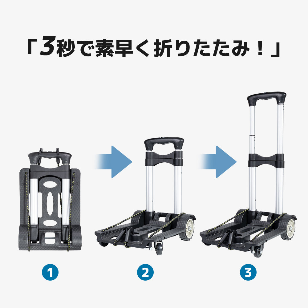 LVYUAN(リョクエン)折りたたみ式 キャリーカート耐荷重40kg