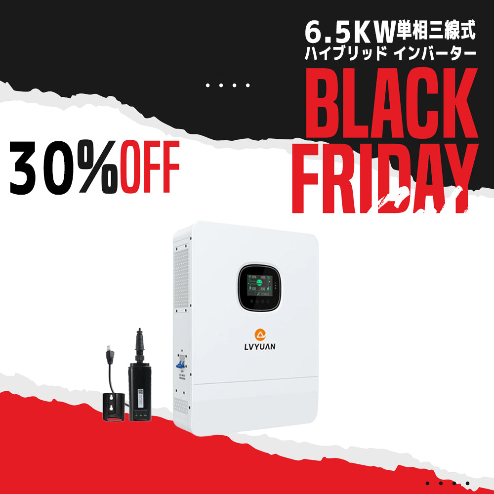 LVYUAN 6500W単相三線式ハイブリッド インバーター