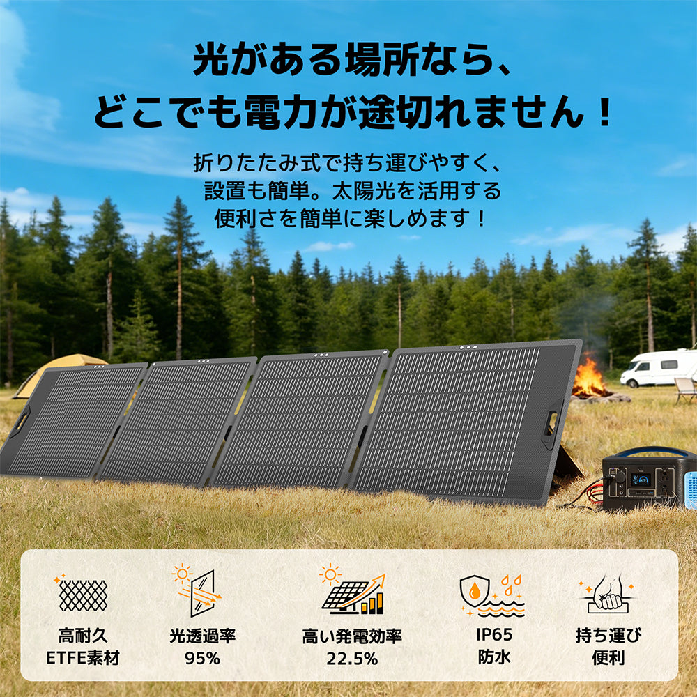 LVYUAN 400W 折り畳み式 ソーラーパネル SPシリーズ