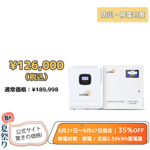 LVYUAN 3000Wハイブリッド蓄電システム